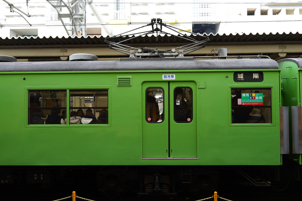 奈良線の103系、京都駅に現る。
