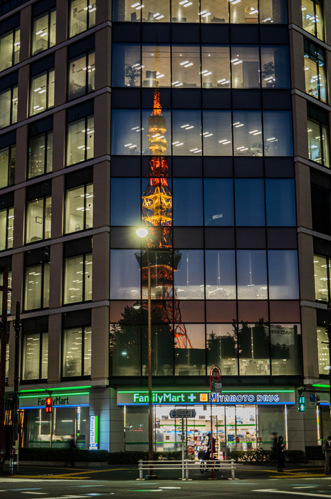 夕暮れの東京タワー　３景