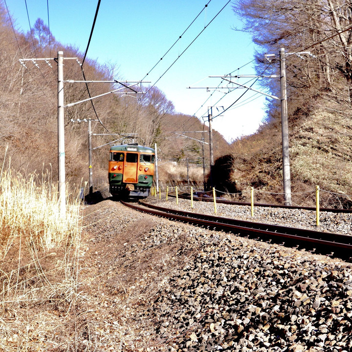 しなの鉄道と浅間山