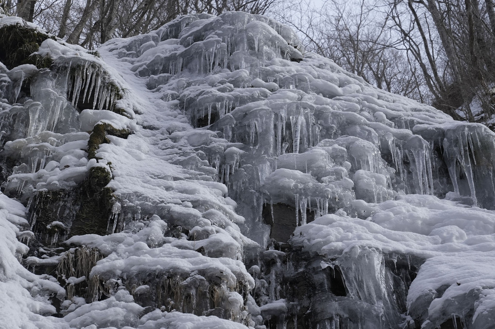 馬門岩の氷瀑