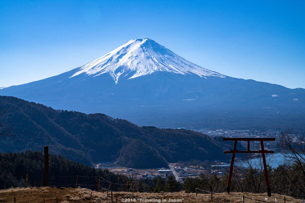 遥拝所からの富士
