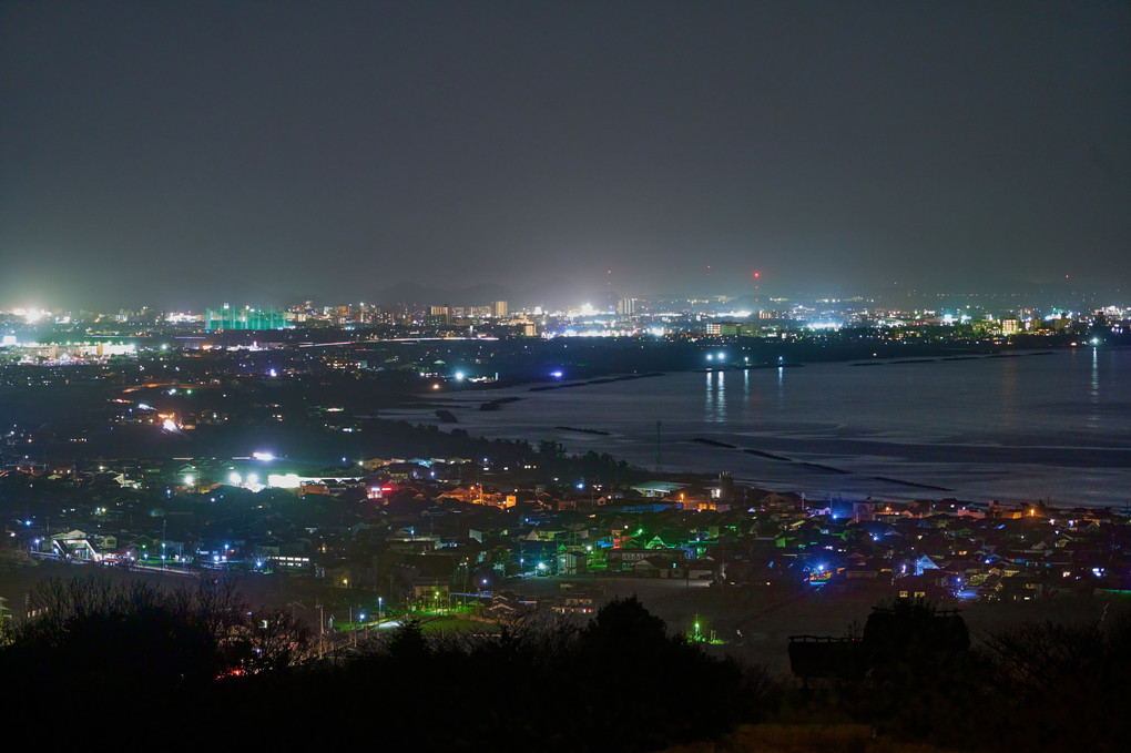 美保湾の夜景