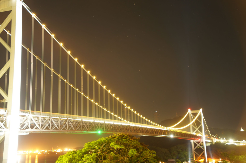 山口紀行　３　関門橋の夜景
