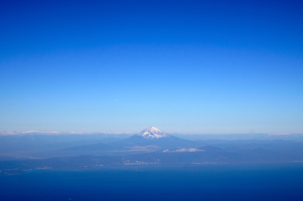 晴天と富士山