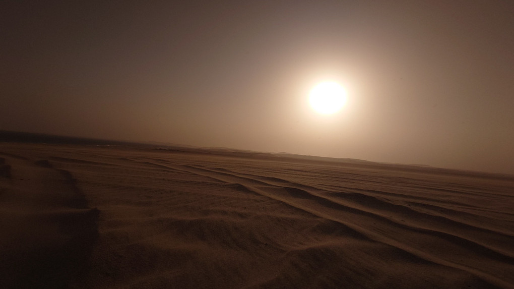 砂漠の夕