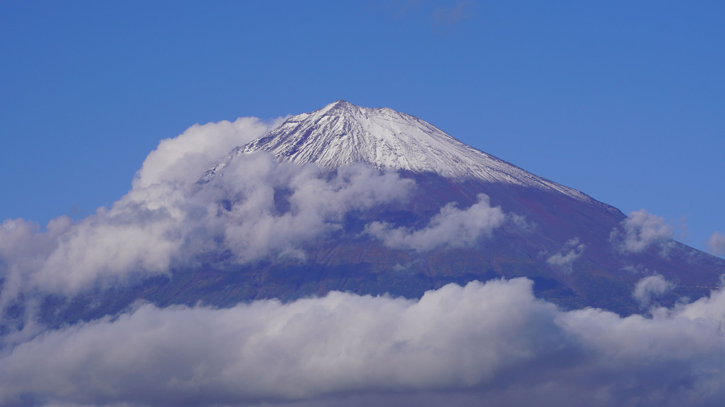 富士山雪化粧（2023年10月15日）