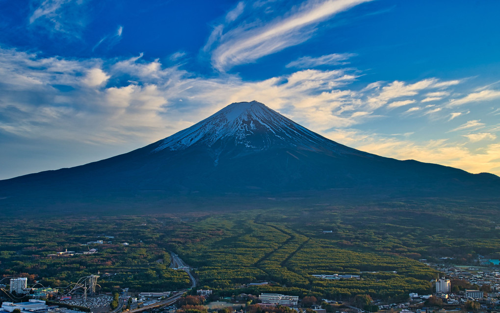夕景 富士山・かちかち山＠河口湖富士山パノラマロープウェイ