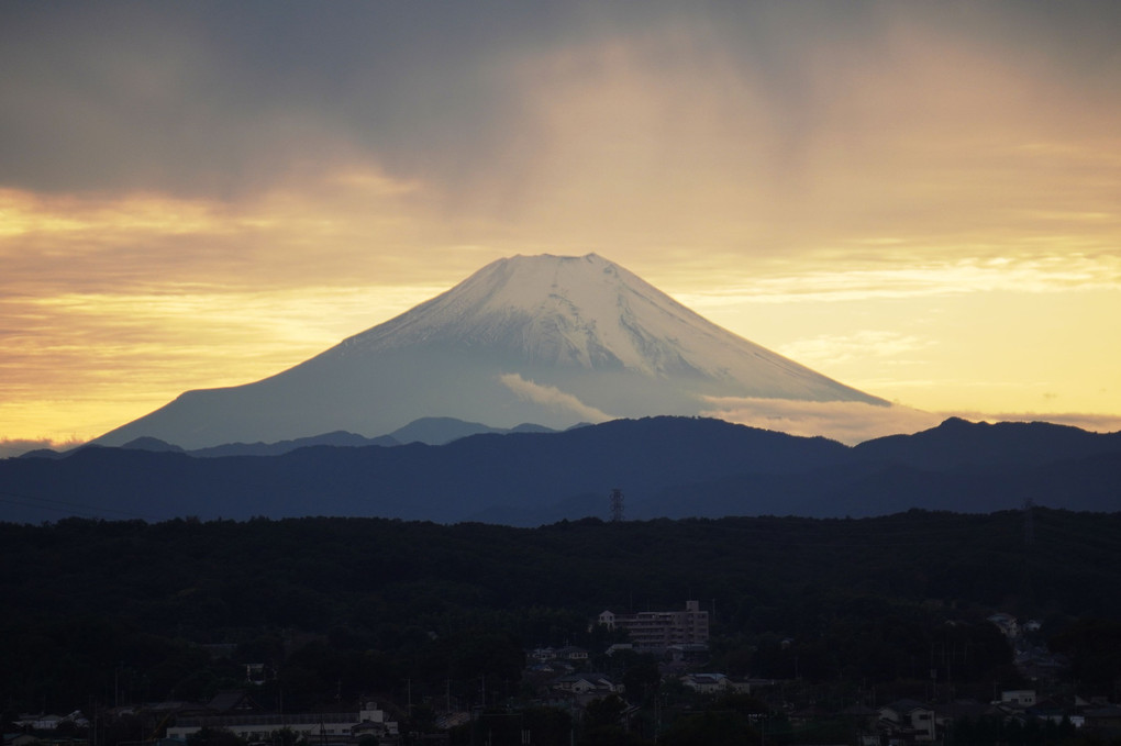  今、見えた富士山！！