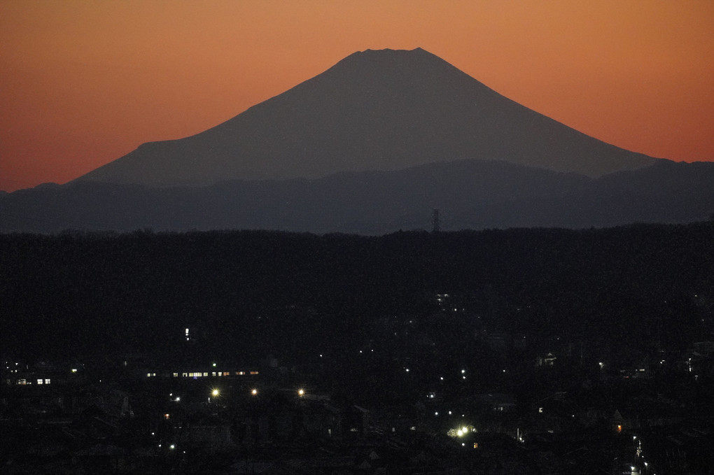 夕焼け富士山！！