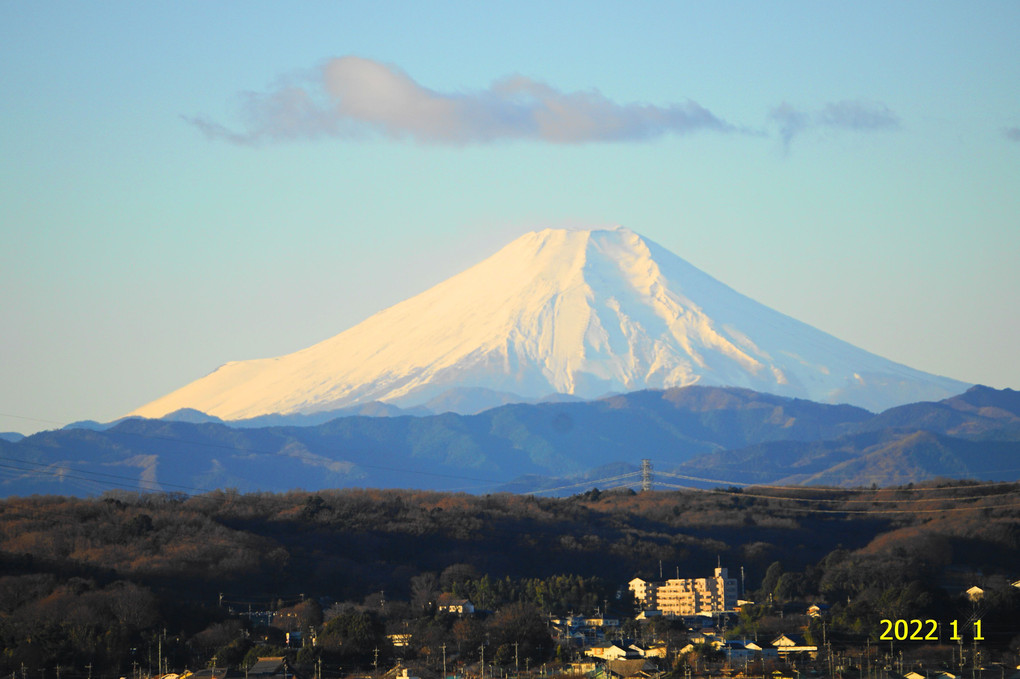 ２０２２年元旦の富士山！！