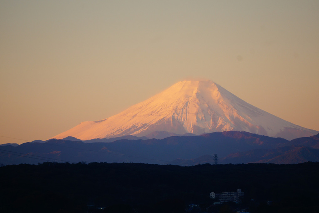 早朝の富士山　！