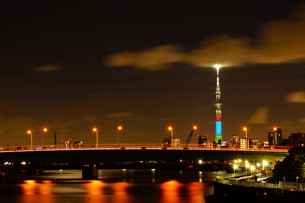 東京2020パラリンピック競技大会開催1年前　点灯