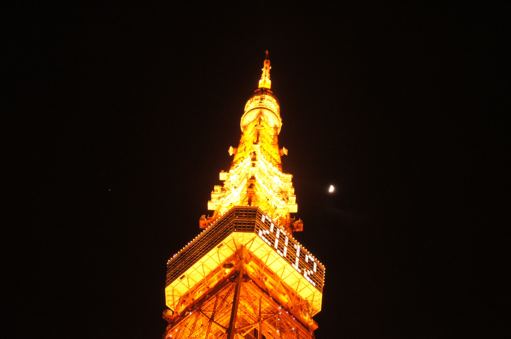 月と木星、そして東京タワー