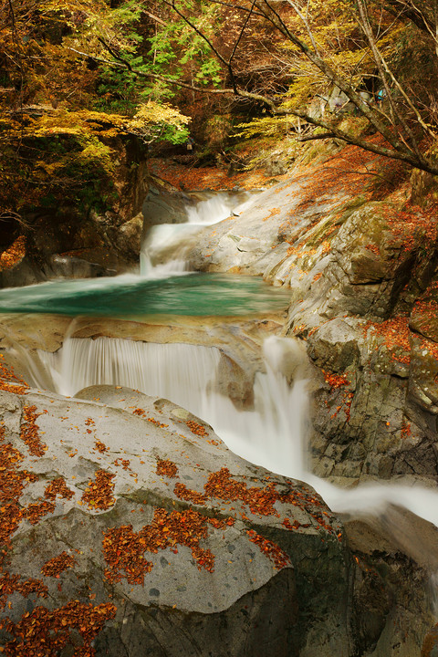 西沢渓谷　三重の滝