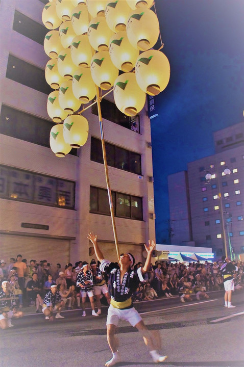 秋田竿灯祭り回顧