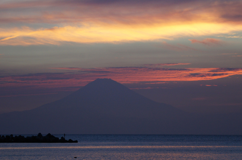 相模湾越しの富士