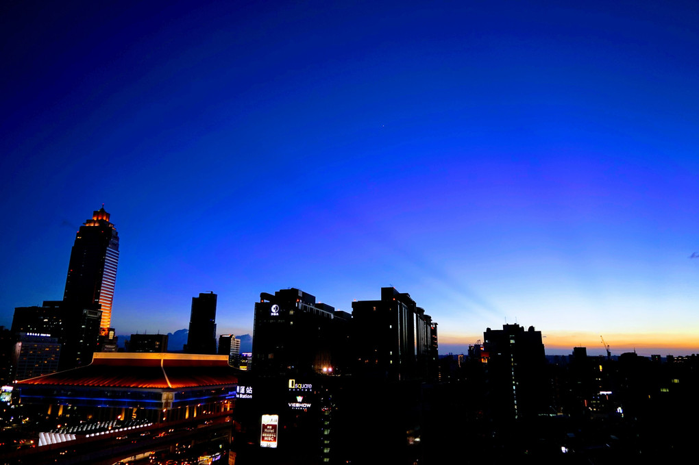 台北の夕焼け