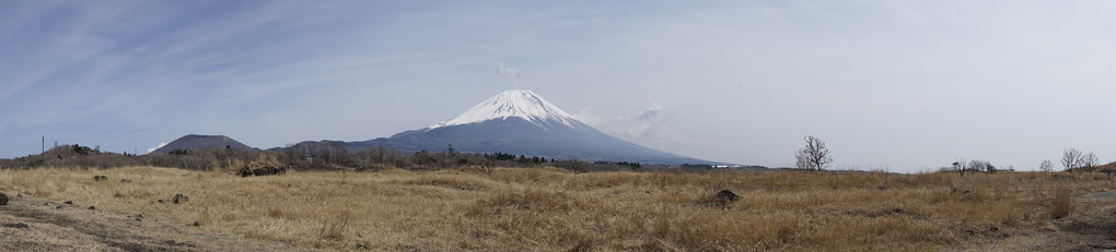 朝霧高原　富士山　パノラマ撮影