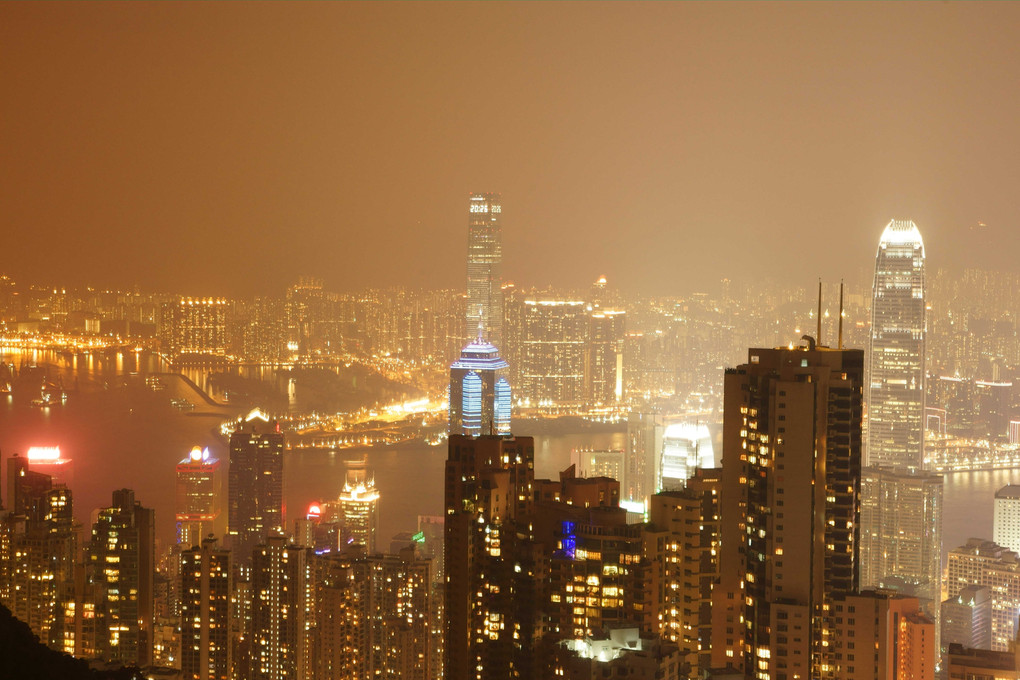 香港島 ビクトリア・ピークからの夜景