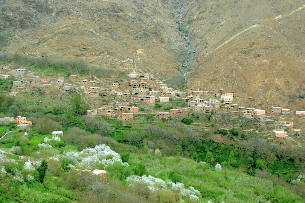 モロッコのイムリル村の散策