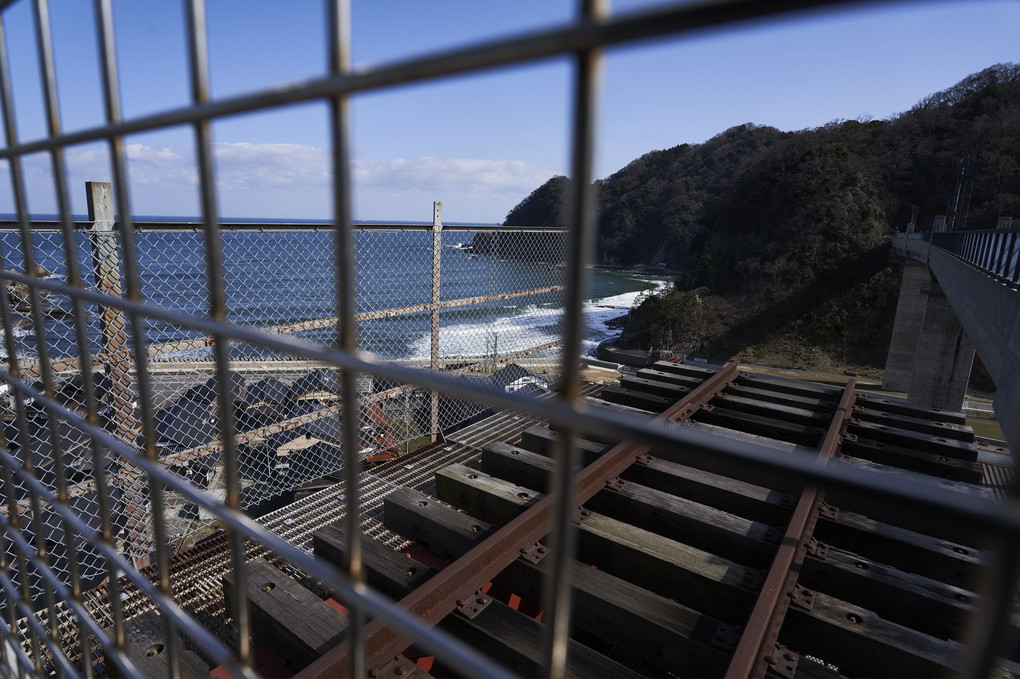 余部鉄橋からの日本海