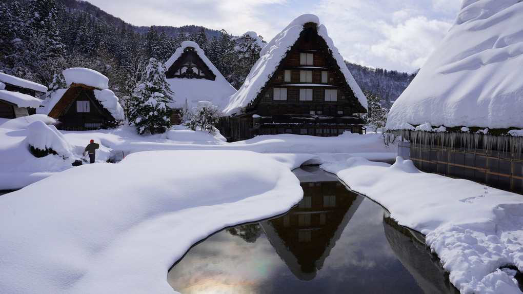 豪雪 冬の白川郷にて･･･