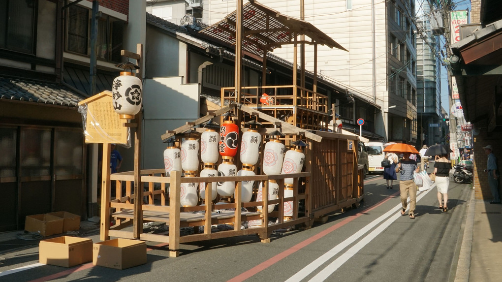 山建て（祇園祭、後祭）