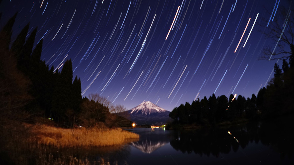 夜の田貫湖