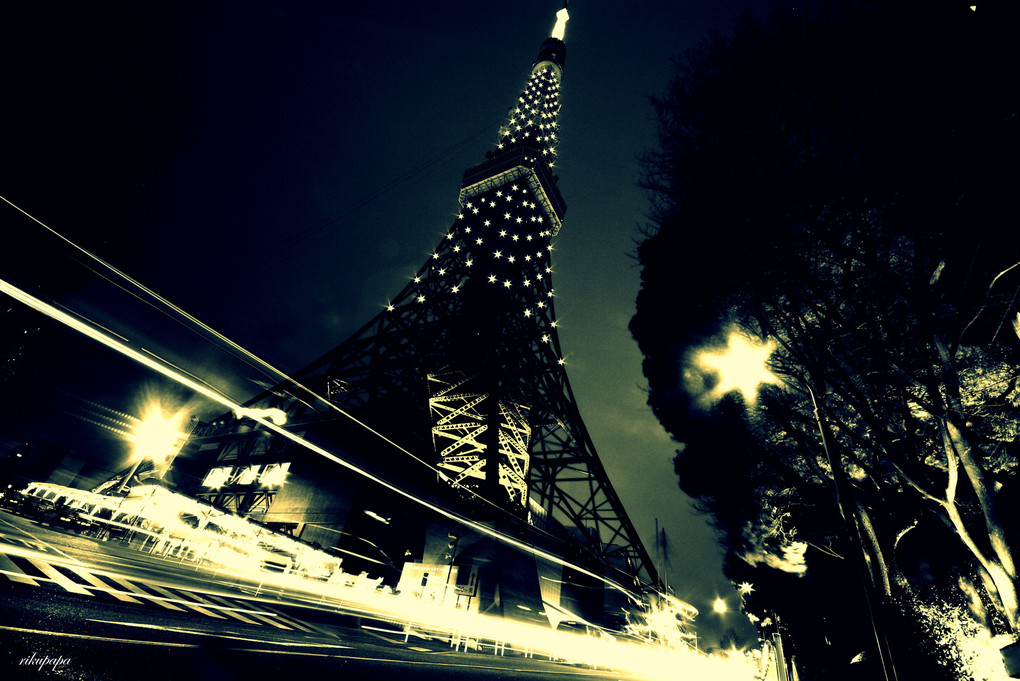 Tokyo  Tower  Black  Veil