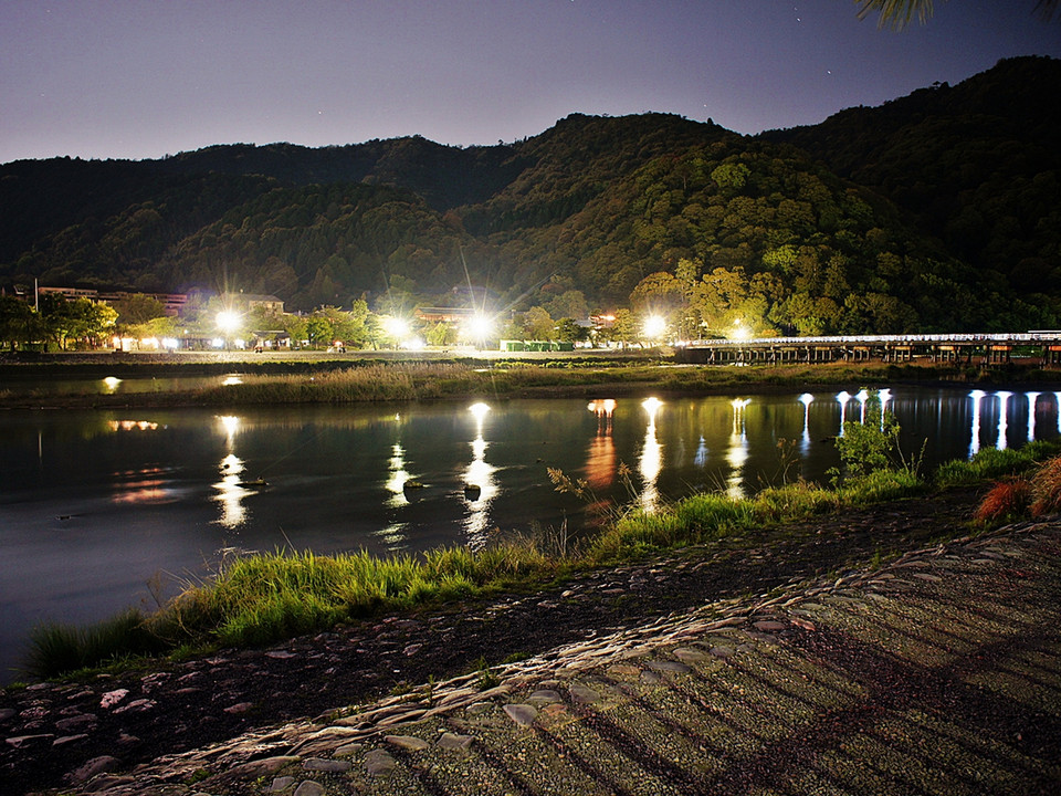 Late-night Arashiyama