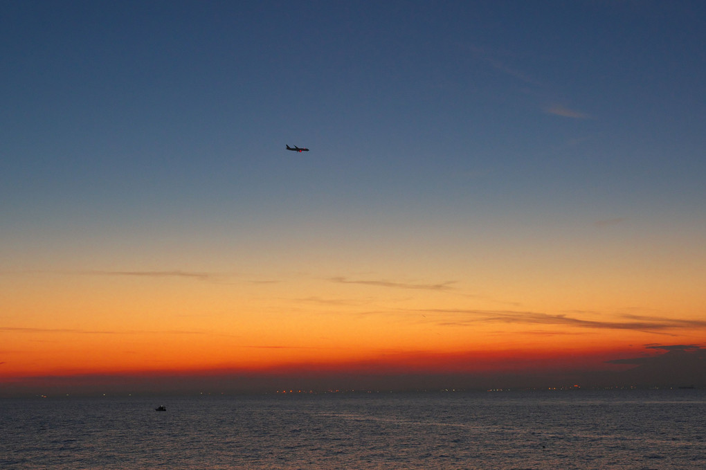 東京湾の夕景