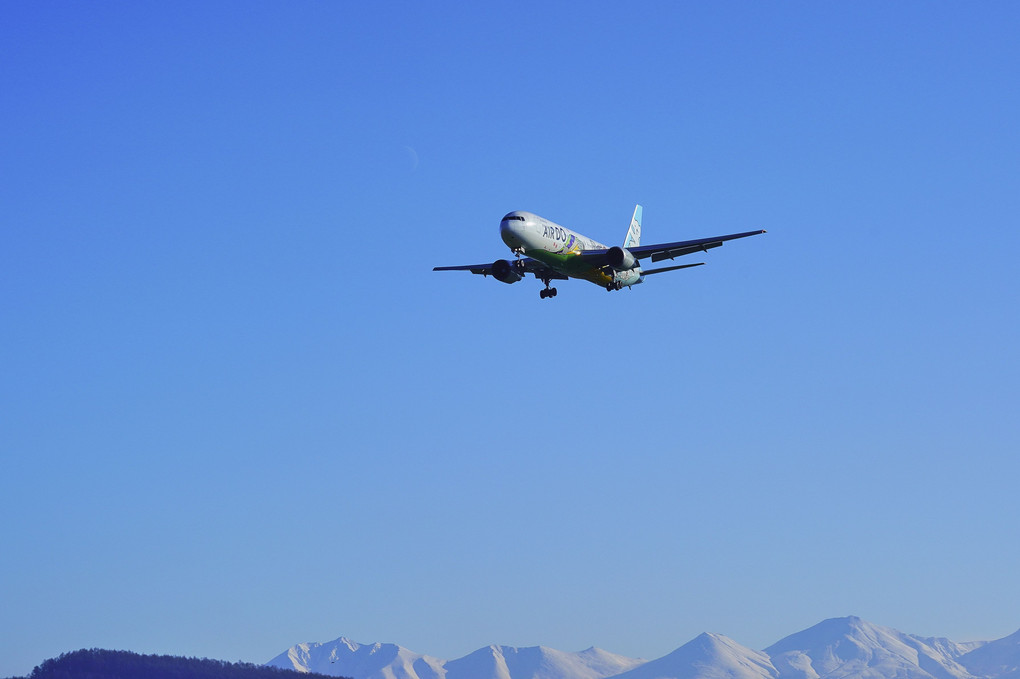 雪山とベア・ドゥ北海道JET