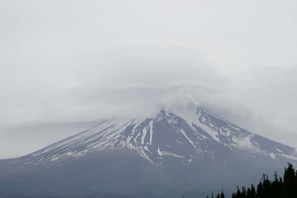 富士山の重雲