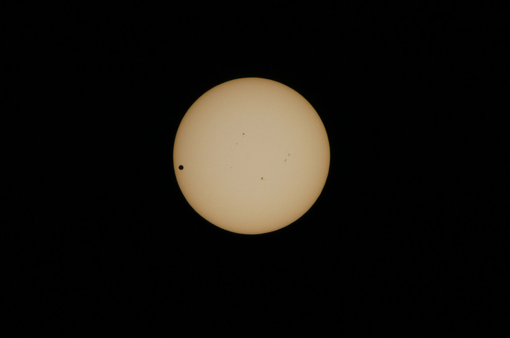 金星の太陽面通過、撮ったど～～～～～！！