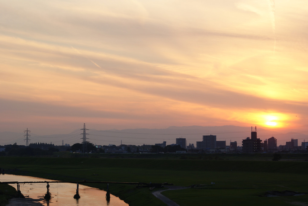 沈む夕日