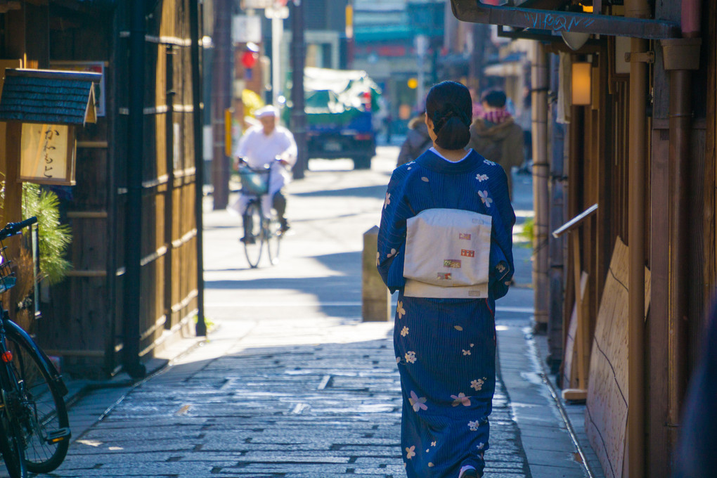 祇園の和服美人