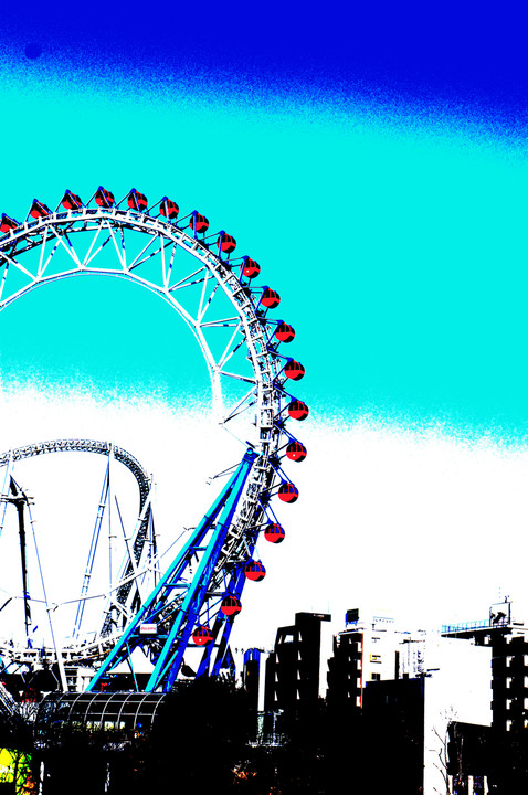 Blue Ferris Wheel