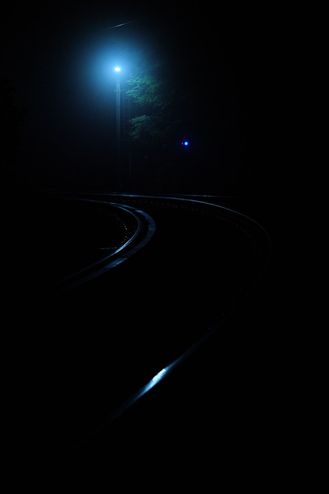 夜の登山電車