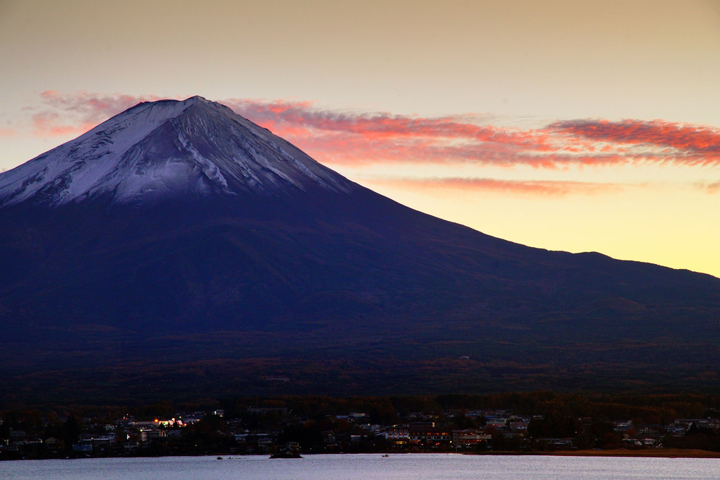 富 士 🗻 夕 景 