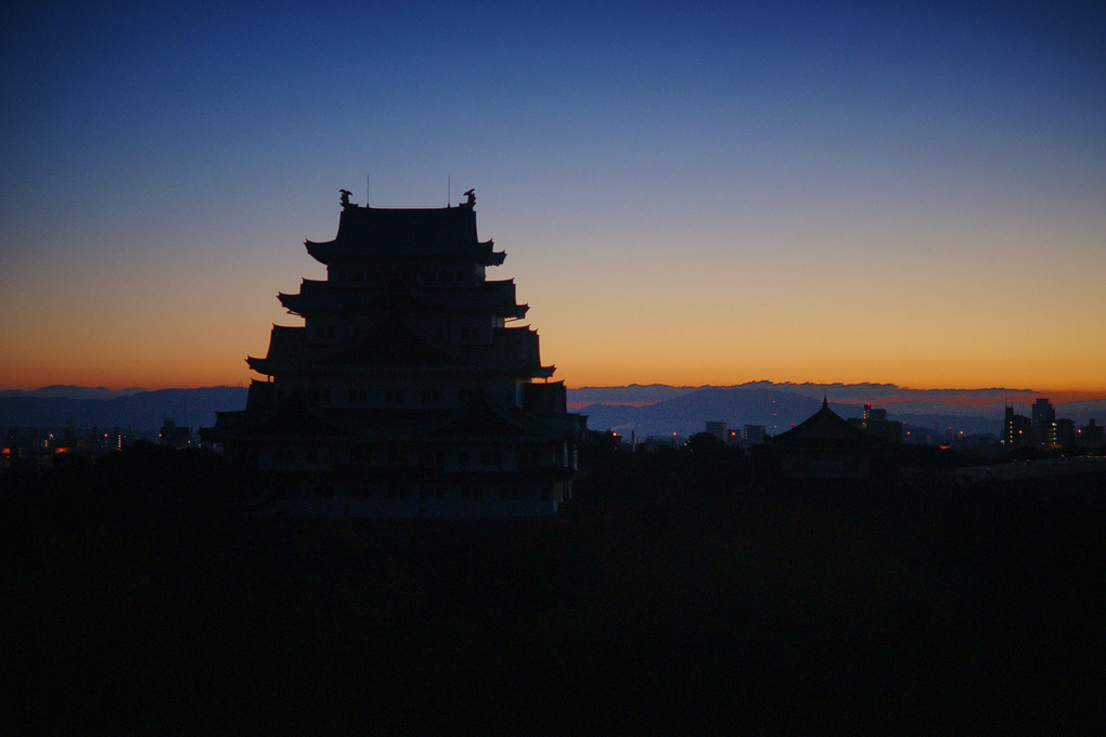 朝焼けの名古屋城