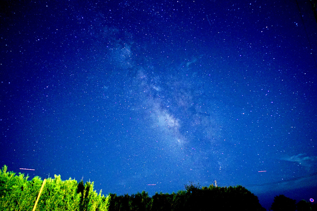 館山で見る夜空