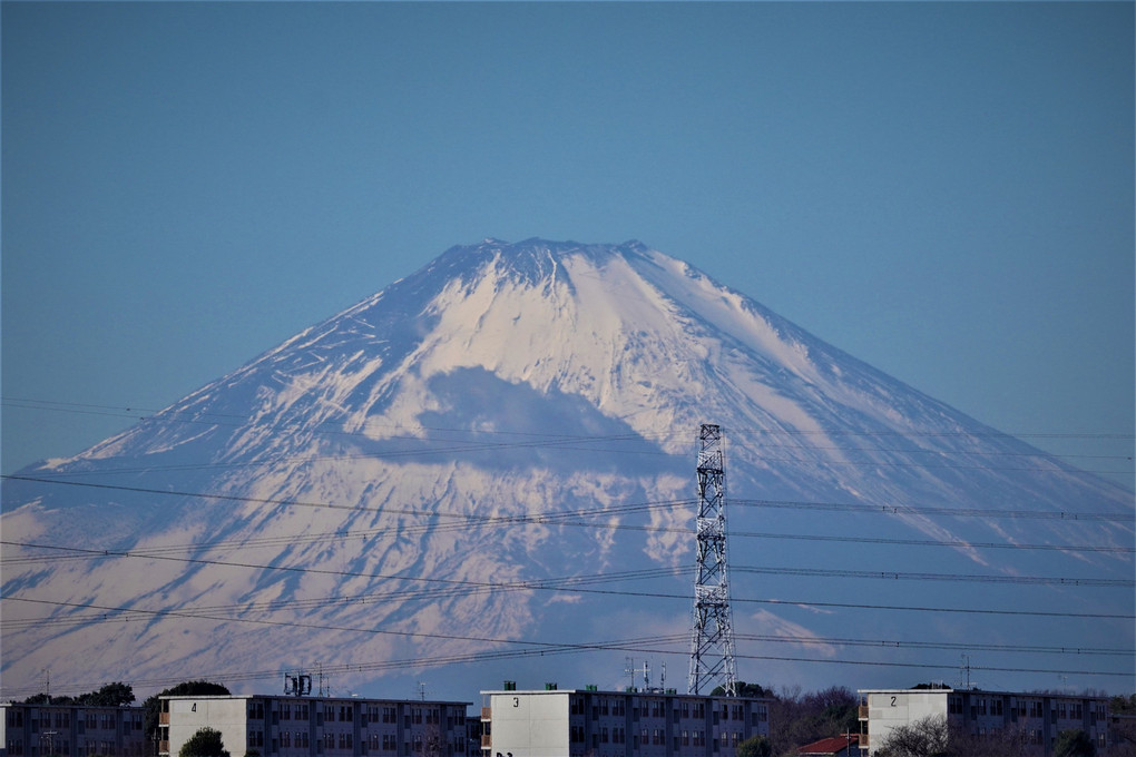８０ｋｍ先の富士山