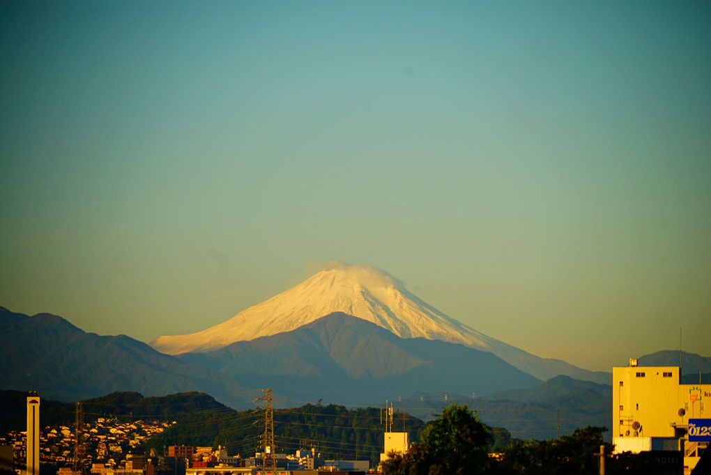 10月20日　今朝の富士山