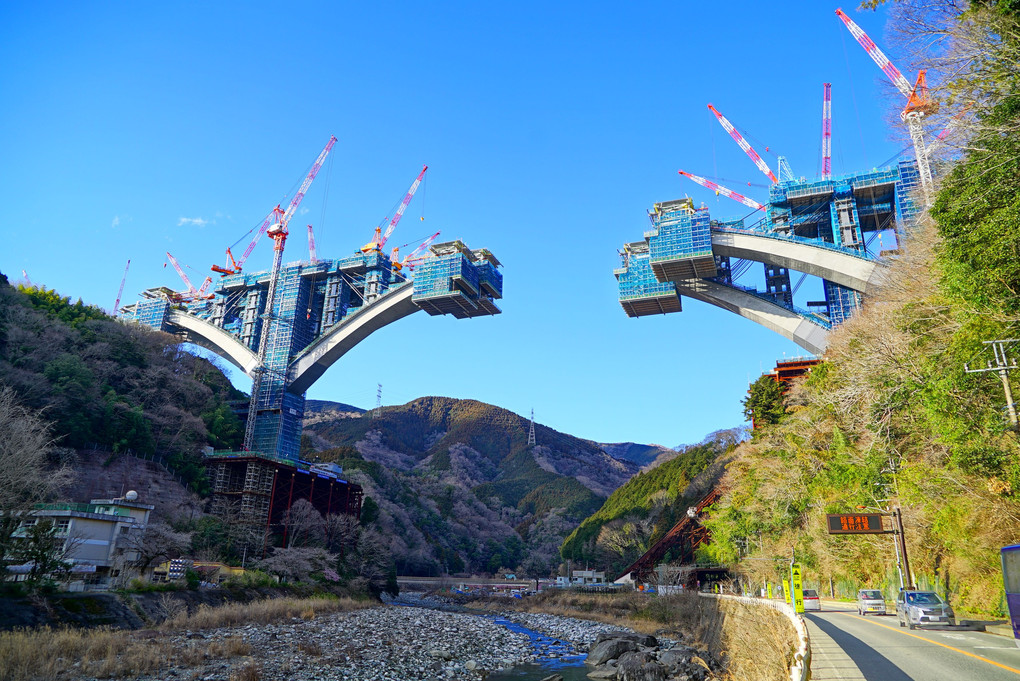 国内最大の特殊アーチ橋『(仮称)河内川橋』