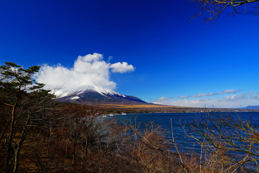 2月17日　富士山一周　山中湖　夕焼け渚展望台