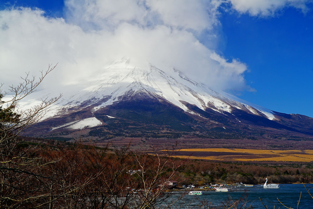 2月17日　富士山一周　山中湖　夕焼け渚展望台