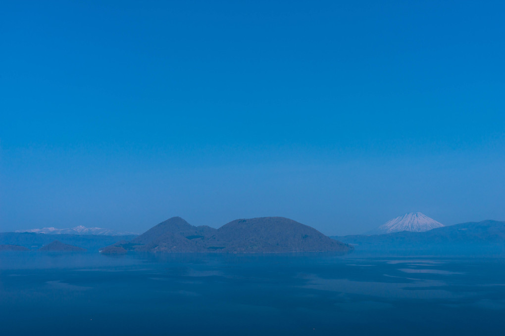 残雪の蝦夷富士