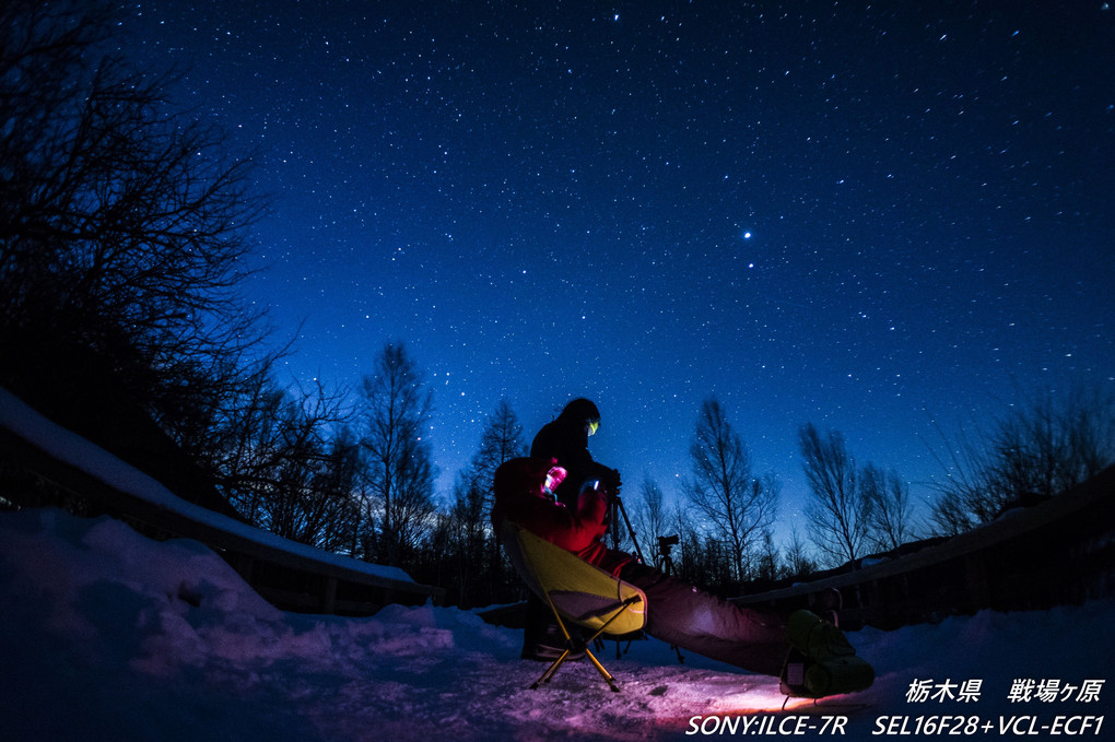 Starry sky photography meeting