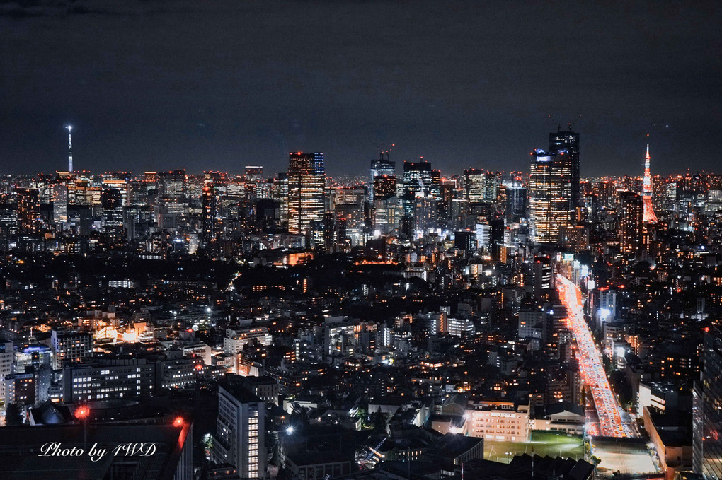渋谷スカイ　夕景夜景
