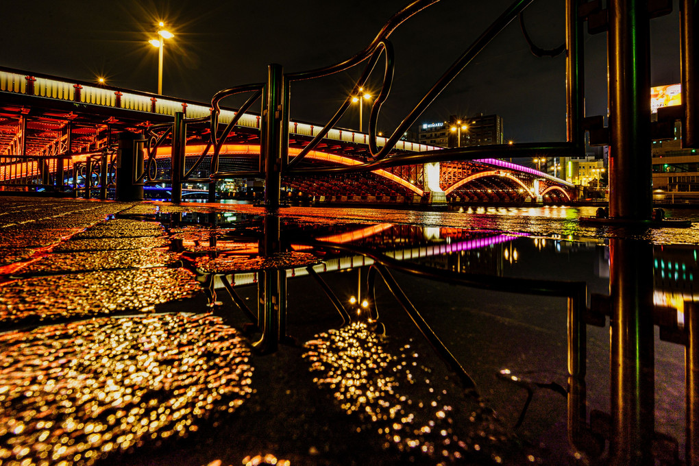 雨光 - Rain Light、吾妻橋。